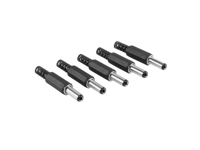 5PCS 5.5mm X 2.5mm Male Jack DC Power Plug Socket Jack Adapter Adaptor Connector