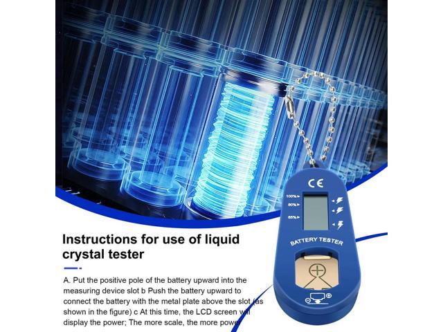 Button Tester, Keychain Pocket Portable and Lightweight Tester to Check Remaining Power