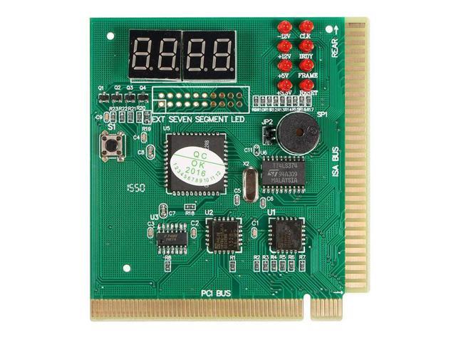 AK PCI & ISA Motherboard Tester Diagnostics Display 4-Digit PC Computer Mother Board Debug Post Card Analyzer