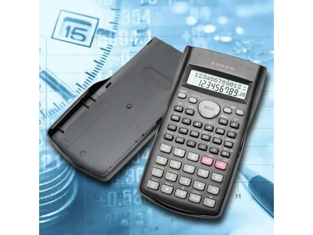 Scientific Calculator with 240 Functions and 2-Line Screen Multi-purpose Portable Student Calculator for Math Teaching