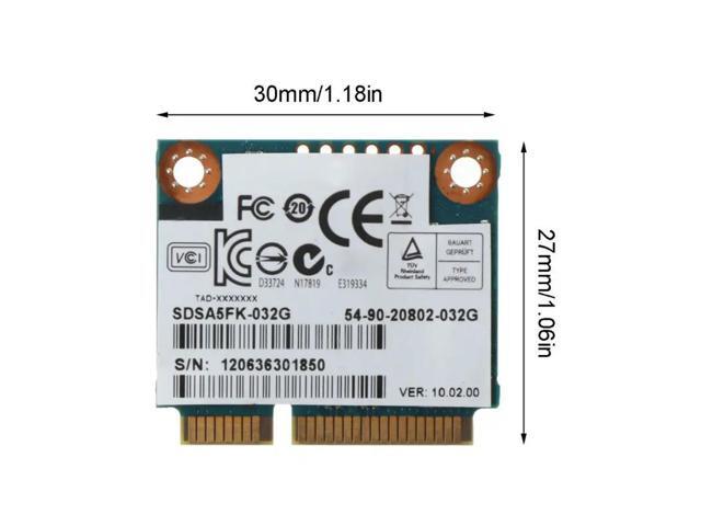 Half Size MSATA 32G Adapter Card MSATA 32G SDSA5FK-032G Converter for PC Computer