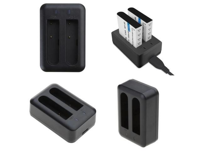 NP40 Dual Charger Double Charging Dock Micro USB Charger for Camera NP40 1500mah Lithium Backup Charge Adapter