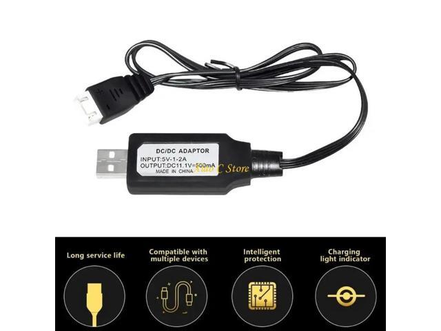 Single USB Charging Cable ABS USB Chargers Cord Upgrades for Quadcopter