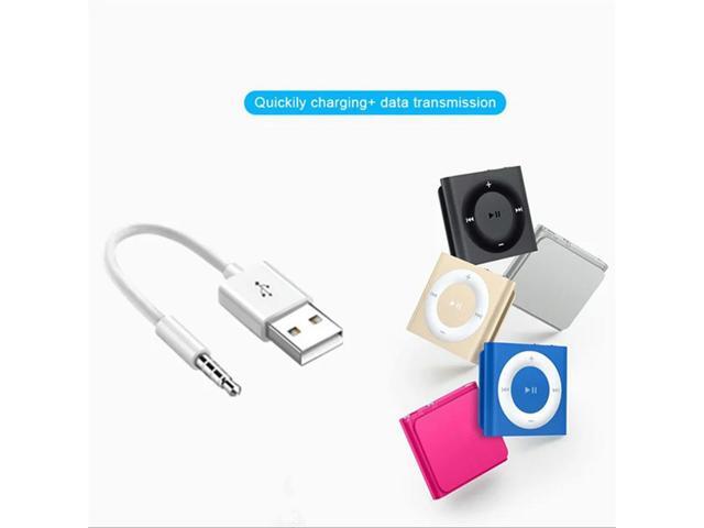 5X Suitable For Ipod SHUFFLE Data Cable USB Mp3 Charging 3, 4, 5, 6 7Th Generation Charger Wire