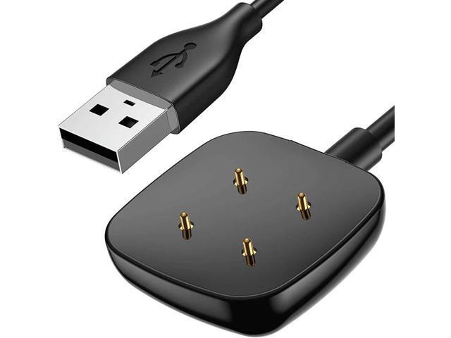 4Pack 3.3 FT Charger Cable USB Charging Dock For Fitbit Sense/Versa 3 Smartwatch