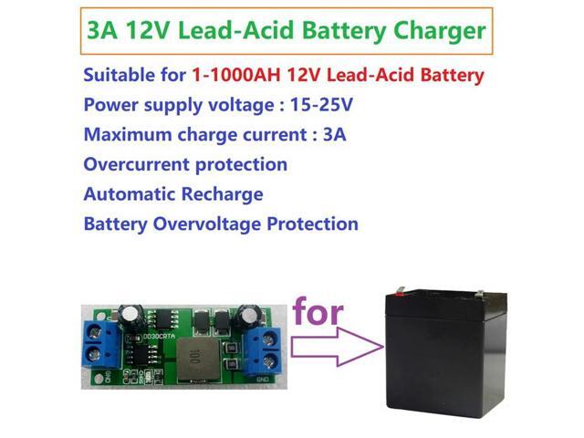 2X 3A 12V 1-1000AH Lead-Acid Charger Accumulator Charger For UPS Car Motorcycles Electric Road Vehicle, A