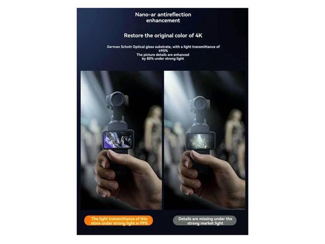 High Durability 9H Tempered Glass Screen Protector Kit For Pocket 3 Dust-Free Film For Pocket 3 Camera Accesso