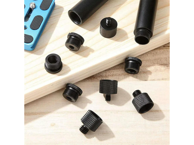 24Pcs Mic Stand Thread Adapter Set,5/8 Female To 3/8 Male And 3/8 Female To 5/8 Male Screw Adapter Thread