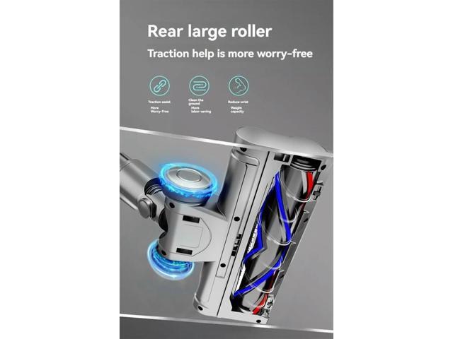 For V7 V8 V10 V11 V15 Vacuum Attachment for Hardwood Floor Carpet V Shape Bristle Roller Brush with LED Lights