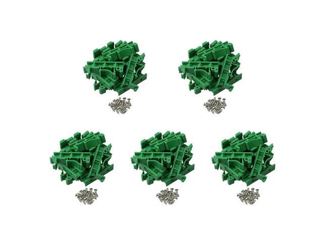 100Pcs DRG-01 PCB For DIN 35 Rail Mount Mounting Support Adapter Circuit Board Bracket Holder Carrier Clips Connec
