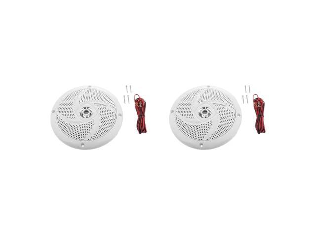 2Pcs 6.5Inch Marine Speaker Waterproof 60W Boat Speaker Audio Amplifier Loudspeaker With Cable