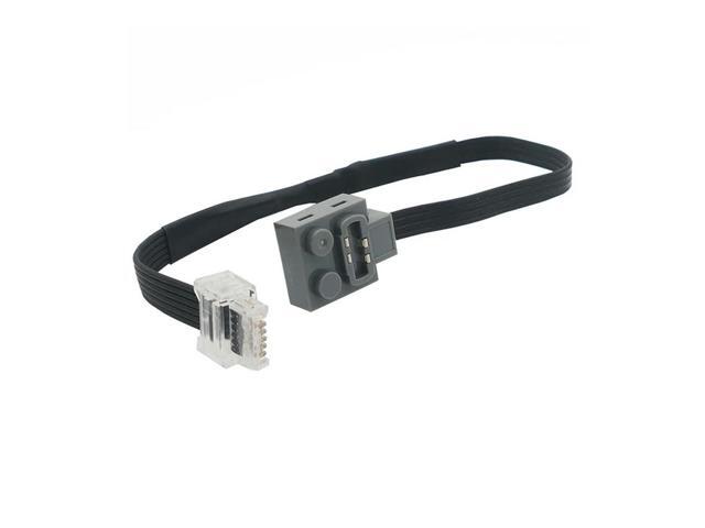 25CM 6-Core Wedo Male Turn 4-Core 9686 Conversion Cable Extension Cord Compatible For Lego Accessories