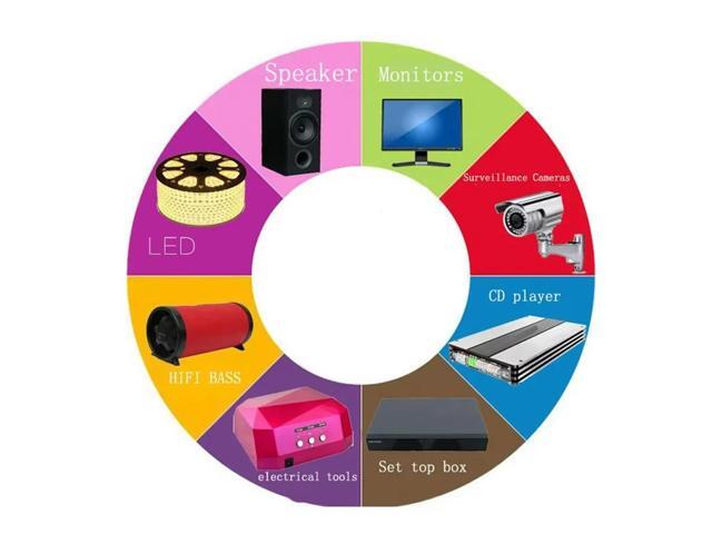 AC 100V-240V Switch Power Supply Adaptor 12V Charger For B6 Electric Tool Laptop LED Speaker US Plug