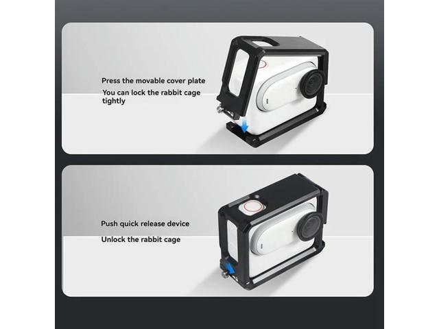 Workmanshipp-For GO3 / GO 3S Ultra Light Metal Cage Frame Case Protective Shell Protector Accessories Dual Co