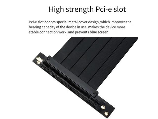 Pcie 4.0 X16 Extension Cable 200Mm 180° Flexible Pcie Connector Extension Cable