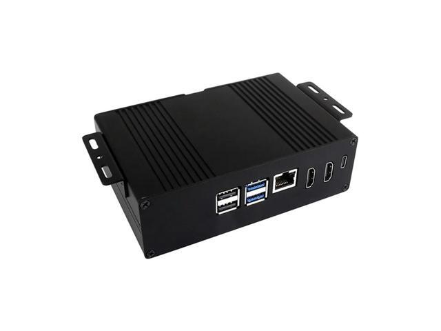 Multi-Functional All-In-One Mini-Computer Kit Designed For Pi 5, Aluminum Alloy Case For Pcie Adapter
