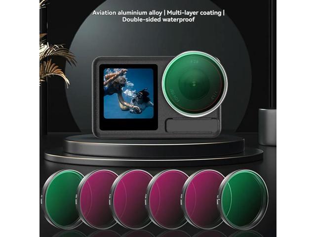 Workmanshipp-Lens Filter Kit For Osmo Action 5 Pro/4/3 Camera Lens Filter Kit CPL UV ND8 ND16 ND32 ND64 Optical Gl