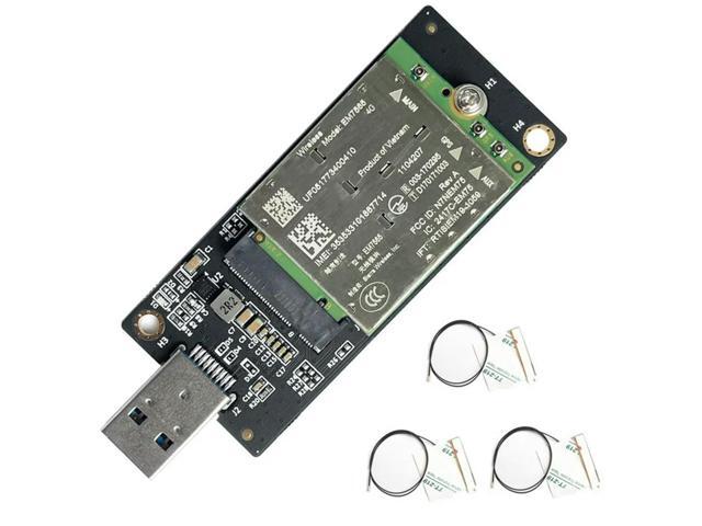 EM7565 4G LTE Module+3X4G Antenna+USB Adapter CAT-12 600Mbps CBRS NGFF Module Cat12 NGFF Module Cat12 For Laptop