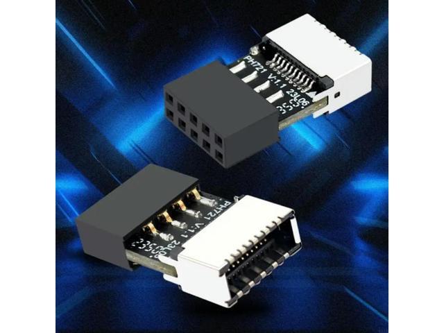 nboard USB2.0 9PIN Male to TypeE 20Pin Female Adapter Converter Easy to use