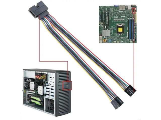 Multi Functional S Front Panel Connector Adapter Cable For Computer Case Server Switches Extension Cord