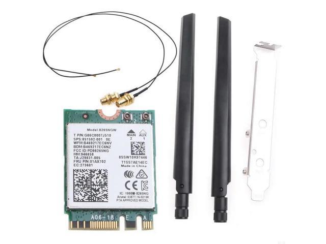Adapter 8265NGW BT4.2 5GHz 2.4GHz(160MHz) WiFi Antennas for10
