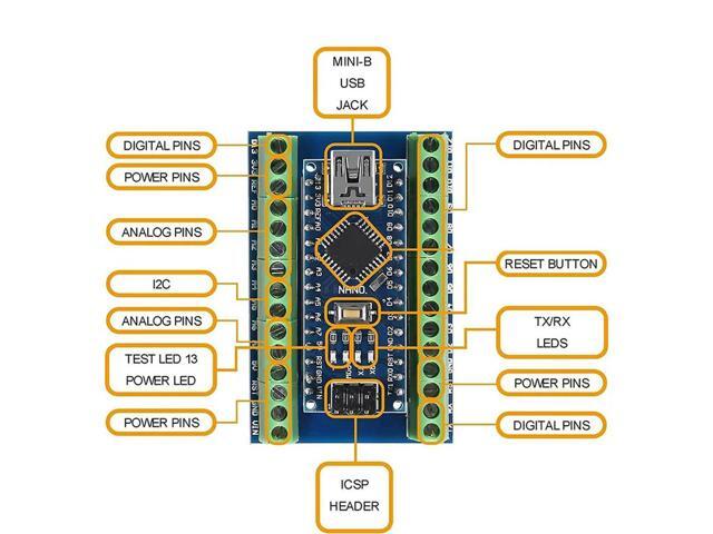 1Set For NANO V3.0 Controller Terminal Adapter Expansion Board NANO IO Shield Simple Extension Plate