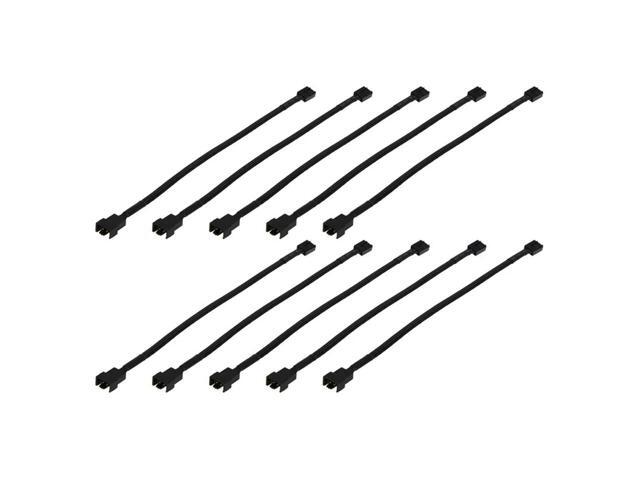 Ageryu 26Cm 4PIN Black Mainboard Fans Cable Computer PC Fan Power Extension Cable For Computer Case Fan