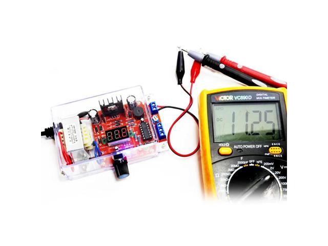 LM317 Adjustable Voltage Regulator DIY Kit 220V To 1.25V-12.5V Step-Down Power Supply Module Electronic Kits EU Plug Easy To Use