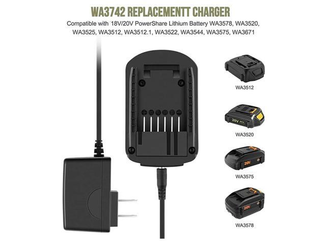 WA3732 Charger WA3742 20V Charger For Worx 20V Lithium WA3578 WA3525 WA3520 WA3575-N33R