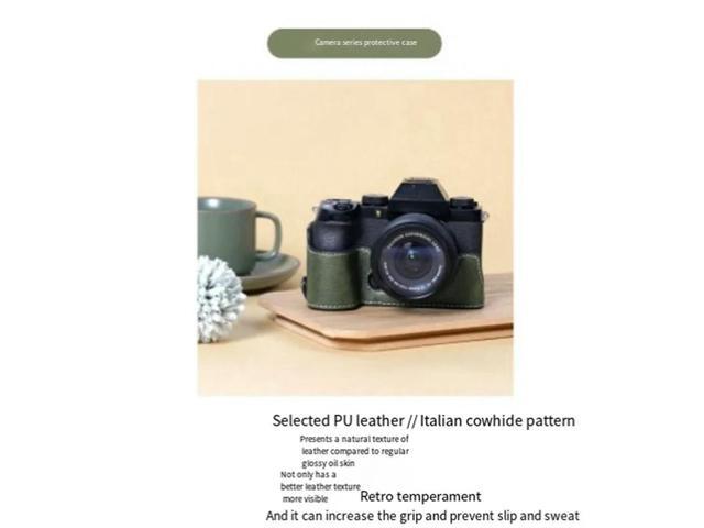 XS10 Camera Case PU Leather Camera Case Body For Fuji XS10 Protective Sleeve Box Base Brown Easy Install-N33R