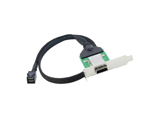 External Mini SAS HD SFF-8088 26P PCBA Female Adapter With Low Profile Bracket To SAS SFF-8643 12Gbps External 100-Ohm-N33R