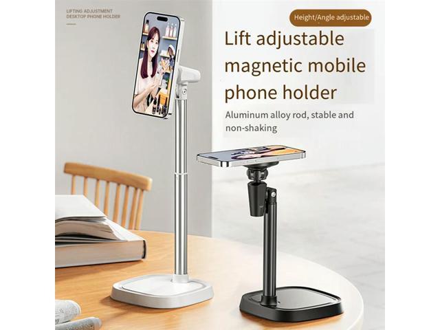 Aluminum Alloy Bracket For Desktop Live Streaming Conference Overhead Shot Stand Silver-N33R