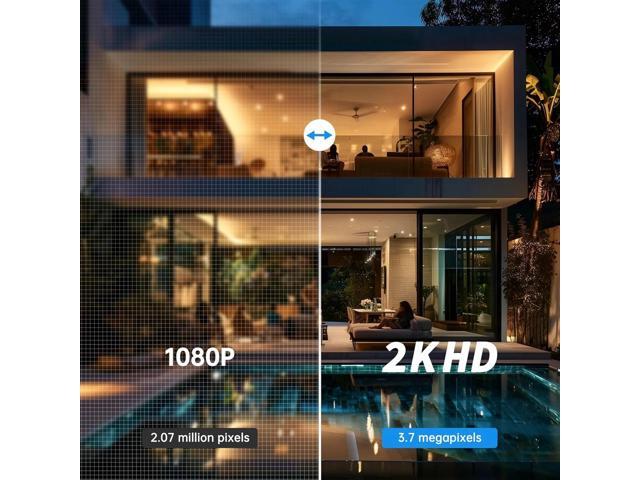 Light Bulb Security Camera 2 Packs, 5G & 2.4GHz 2K Security Cameras Wireless Outdoor 360° PTZ Cameras for Home Security with Color Night Vision, 2...