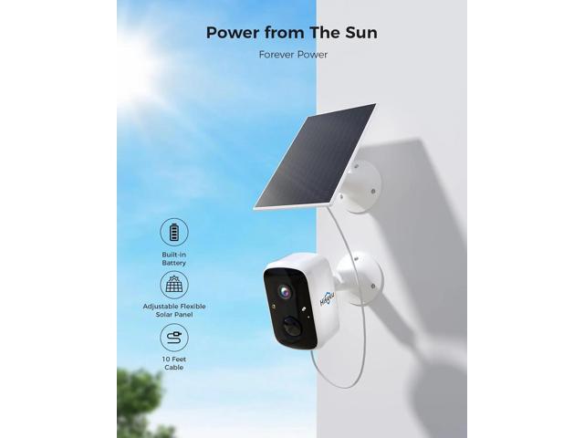 Hiseeu Security Cameras Wireless Outdoor, WiFi Pro 5G/2.4G Cameras for Home Security, Solar Powered, Motion Detection, 2-Way Talk, Color Night...