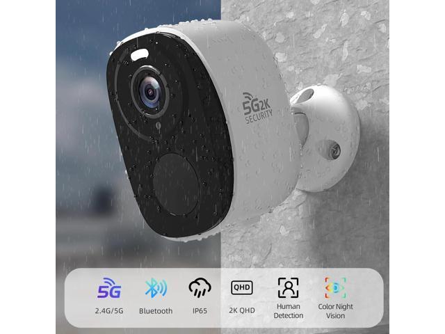 Rraycom 2Pack Security Cameras Outdoor Wireless,2K 5G/2.4GHz Battery Powered Camera for Home Security, Cloud/SD, No Monthly Fee, AI Motion...