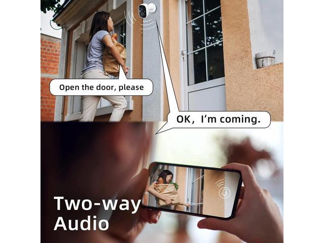 Rraycom 2Pack Security Cameras Outdoor Wireless,2K 5G/2.4GHz Battery Powered Camera for Home Security, Cloud/SD, No Monthly Fee, AI Motion...