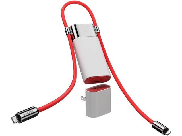 3 in 1 Power Bank PD 40W Fast Charging 10000mAh Portable Charger with Red Cable SUPERVOOC 55W 36Wh Battery Pack for iPhone 16/ OnePlus...