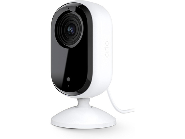Arlo Essential Security Camera HD Indoor Only 2nd Gen Pet Camera & Baby Monitor Wired, Automated Privacy Shield, 2-Way Audio, Night Vision,...