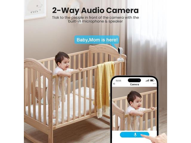3 Pack Indoor Security Camera 2.4GHz WiFi, 24/7 Recording, 2-Way Audio, Night Vision, AI Motion Detection, Cloud/SD Storage, Compatible with Alexa...