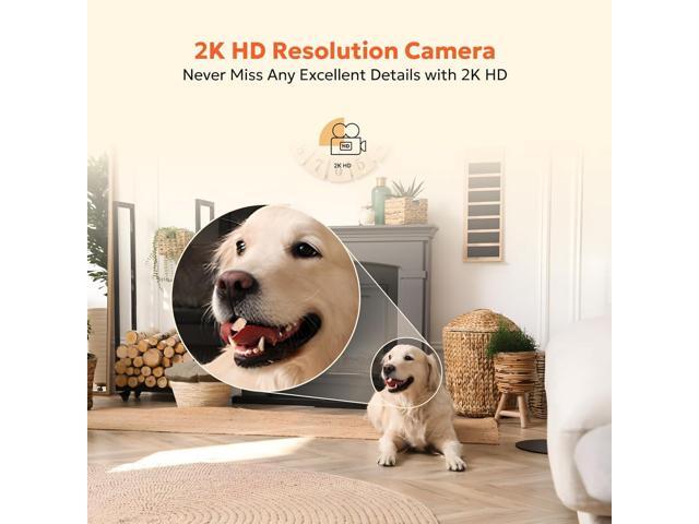 owltron Indoor Security Camera, 2K Cameras for Home Security with Motion Detection, Pet Cam & Baby Monitor with Night Vision, 2.4 GHz WiFi Two-Way...