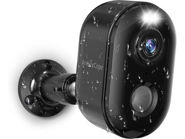 Security Cameras Wireless Outdoor, Battery Powered 2k WiFi Cameras for Home Security, Spotlight Color Night Vision, AI Motion Detection, Siren,...