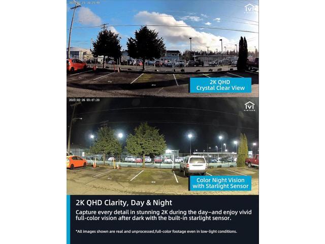 virtavo SolarFlask 2K Solar Security Cameras Wireless Outdoor, Starlight Lens, Color Night Vision, PIR Motion Detection, Battery-Powered, 2-Way...