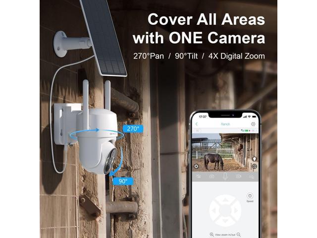 No WIFI Security Camera No Internet Needed, 4G LTE Cellular Security Camera Outdoor Wireless, Solar Camera for Home Security, PIR Motion Detction,...