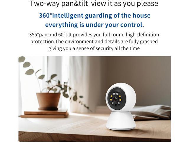 EVERSECU HD 2K 3.0MP WiFi Home Security Camera, Pan/tilt, Humanoid Auto Tracking, 2 Way Audio, Night Vision, Compatible with Alexa, Baby Monitor...