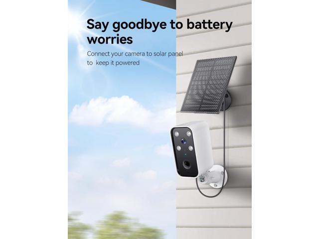 Solar Security Cameras Wireless Outdoor, Wi-Fi Solar Camera Outdoor Wireless for Home Security Outside, Motion Detection, Spotlight, Siren, Alexa...