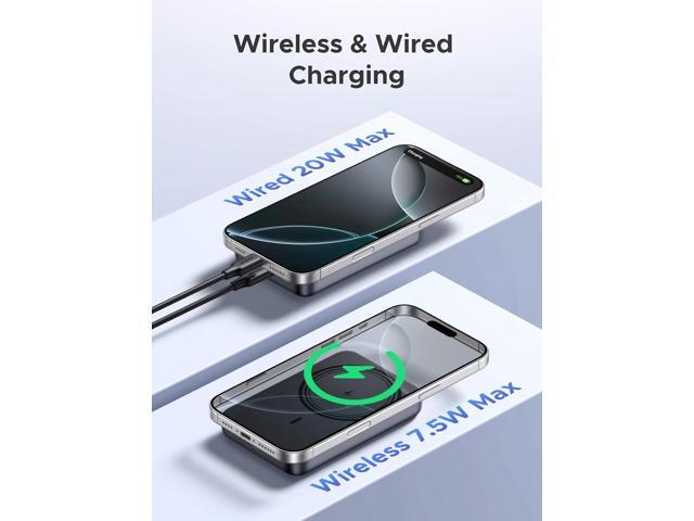 UGREEN Magnetic Power Bank,10,000mAh Wireless Portable Charger, PD 20W Fast Charging Battery Pack with USB-C for Magsafe, iPhone 16/16 Pro/15/15...