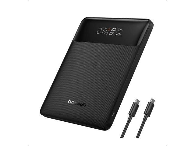 Baseus Laptop Power Bank, 100W Blade USB C Portable Laptop Charger, Super Fast Charging 20000mAh Slim Battery Pack for Laptop, MacBook Air, Dell,...
