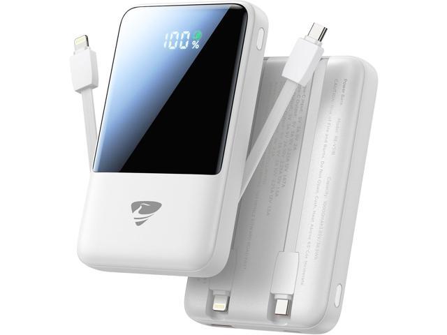 Aioneus Portable Charger, 10000mAh Power Bank 22.5W Fast Charging Portable Charger with Built in Cable Battery Pack USBC Travel Charger for...