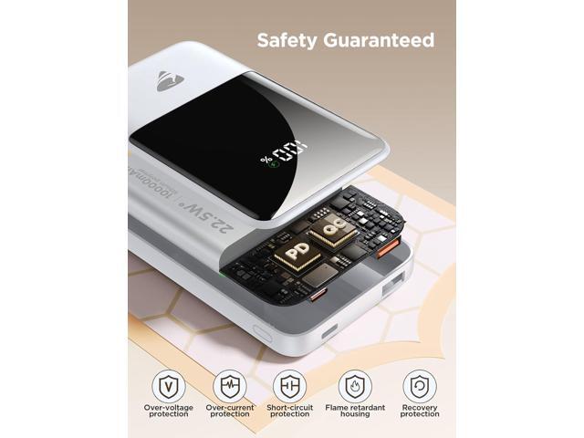 Aioneus Portable Charger, 10000mAh Power Bank 22.5W Fast Charging Portable Charger with Built in Cable Battery Pack USBC Travel Charger for...