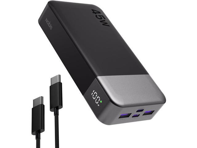 NOBIS Portable Charger, 20000mAh Power Bank, 45W Power Bank Fast Charging, Battery Pack with C to C Cable, Battery Bank with Digital Display for...